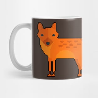 Mystical Charisma: Pixel Art Fox Design for Fashion Statements Mug